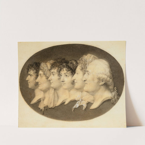 Profile Portrait of Augustin and His Family (1800) by Jean-Baptiste-Jacques Augustin