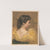 Profile view of seated woman wearing yellow dress (1893) by A.W. Elson &amp; Co.