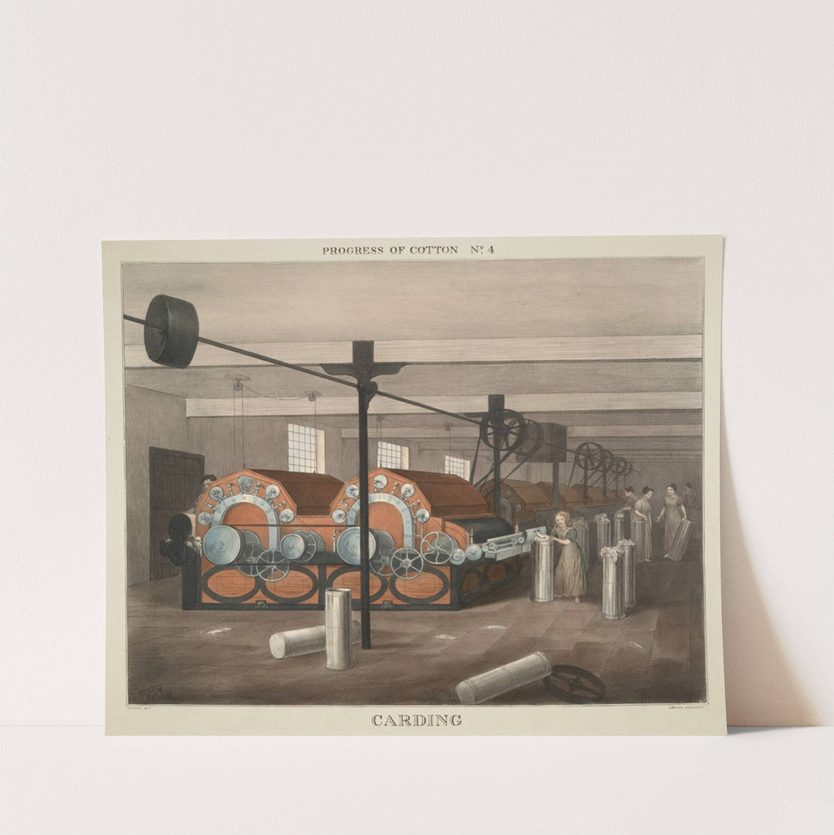 Progress of Cotton; #1 - Cotton Plantation by James Richard Barfoot