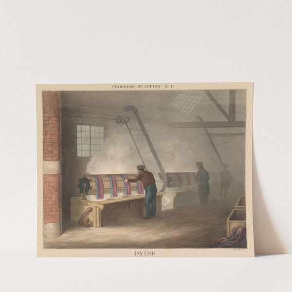 Progress of Cotton; #11 – Dying (1840) by James Richard Barfoot