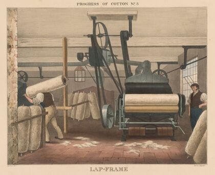 Progress of Cotton; #3 Lap-frame