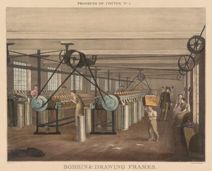 Progress of Cotton; #5 – Bobbin & drawing frames — size preview