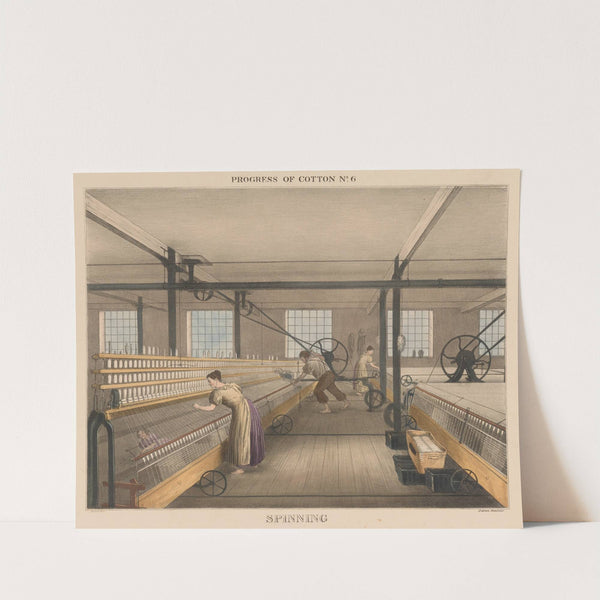 Progress of Cotton; #6 Spinning by James Richard Barfoot