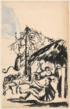 Projekt ilustracji ‘U szopy’ w ‘Pastorałkach’ (1924)