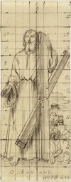 Projet de dessin de Saint André réalisé pour l’abbé Robineau Saint André devant un paysage (1939)