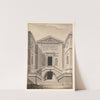 Projet de la façade d’entrée pour l’hôpital de la Charité rue Jacob à Paris (1777-1788) by Jean Jacques Lequeu