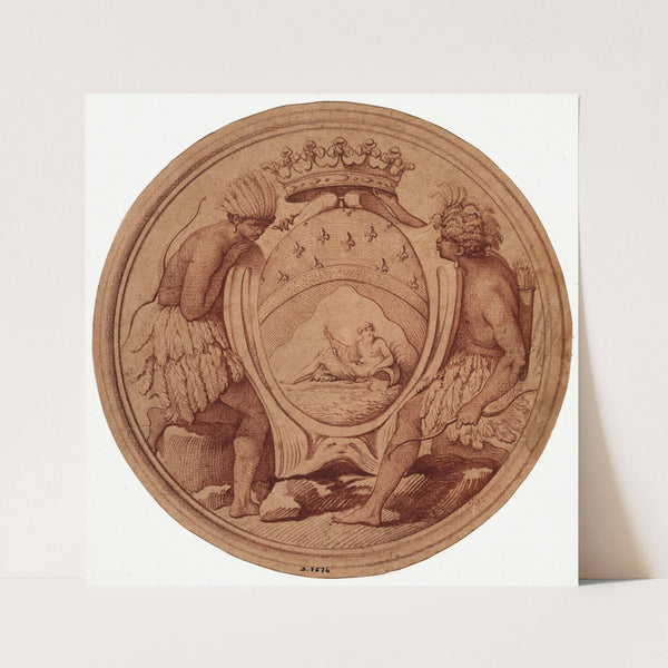 Projet de médaille pour la Compagnie des Indes by Edmé Bouchardon