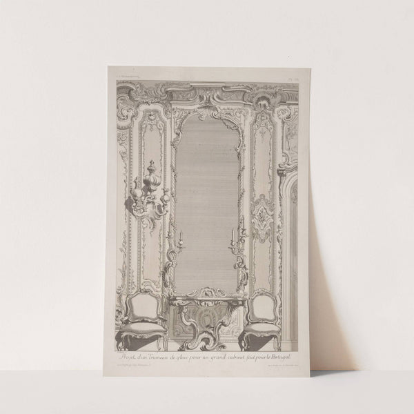 Projet d&#039;un trumeau de glace pour un grand cabinet fair pour le Portugal by André-Charles Boulle