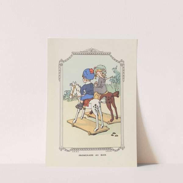 Promenade au bois (1920) by Gaston Marechaux