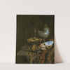 Pronk Still Life With Holbein Bowl, Nautilus Cup, Glass Goblet And Fruit Dish by Willem Kalf