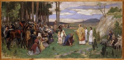 Proposed Decoration for the Walls in the Upper Hall of the NM. Ansgar Preaching Christianity