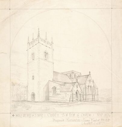 Proposed Restoration of the Church of the Holy Trinity and St. Mary, Old Clee, Lincolnshire — size preview