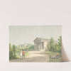 Prospekt fra Frederiksberg have ved slottet og Apistemplet (1809) by Christoffer Wilhelm Eckersberg