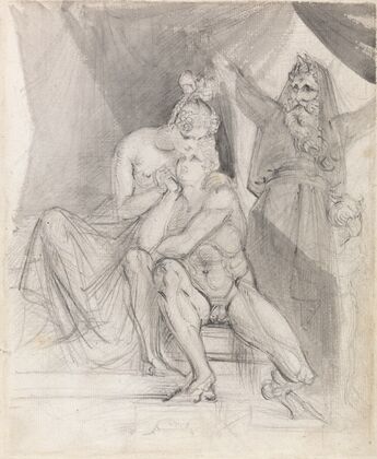 Prospero Watching Ferdinand and Miranda (ca. 1840)