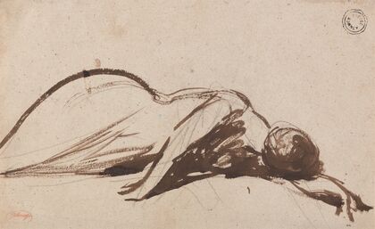 Prostrate Woman