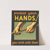 Protect your hands! You work with them. (1936) by Robert Muchley
