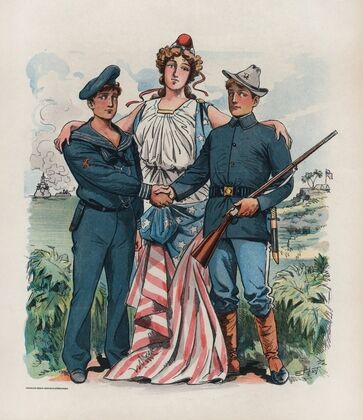 Proud of her boys (1898)