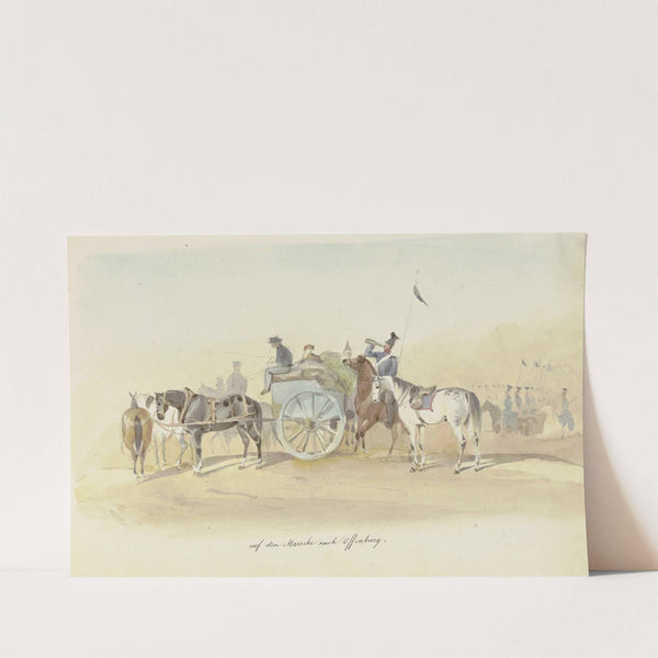 Proviantwagen auf dem Weg nach Offenburg by Reinhold Braun