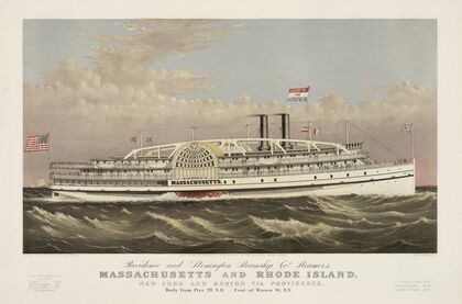 Providence and Stonington Steamship Co’s. steamers, Massachusetts and Rhode Island (1877)