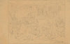 Przerys szkicu kompozycyjnego do obrazu ‘Szaleństwo króla Eryka’ (1860)