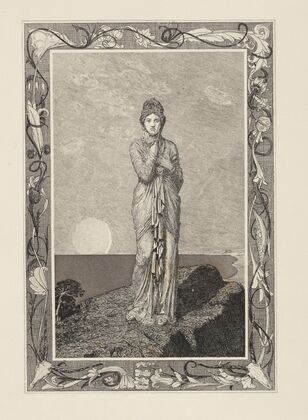 Psyche auf dem Felsen (Amor und Psyche, Opus V, Blatt 10)