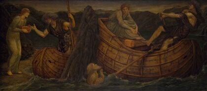 Psyche giving the Coin to the Ferryman of the Styx (1881)