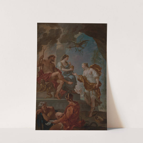 Psyche in the Underworld (Psyche Obtaining the Elixir of Beauty from Proserpine) (circa 1735-1739) by Charles-Joseph Natoire