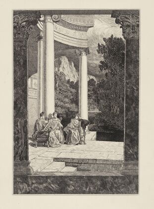 Psyche und ihre Schwestern (Amor und Psyche, Opus V, Blatt 18)