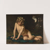 Puck reclining in the forest (A Midsummer Night’s Dream) (1878) by François Alfred Delobbe