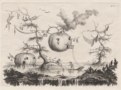 Pumpkins Used as Dwellings to Be Secure against Wild Beasts (1769)