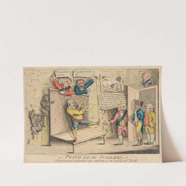 Punch and the jugglers. A pantomimical performance now exhibiting in the Cabinet at St. Ja-ss. (1783)