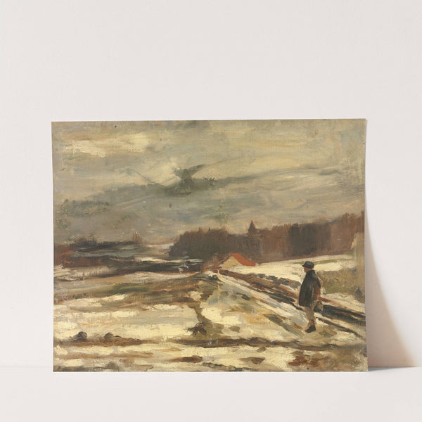 Pupil in the Snow by Constantin Meunier