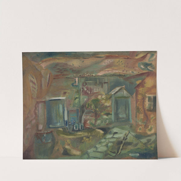 Purbeck courtyard, early afternoon by Frances Hodgkins