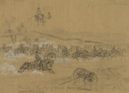 Pursuit of the flying rebels from Yorktown Sunday morning