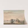 Putney Church and Bridge by Samuel Hieronymus Grimm