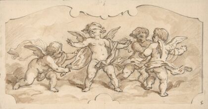 Putti at play (19th Century)