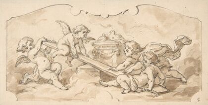 Putti at play (19th Century)