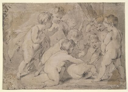 Putti Playing