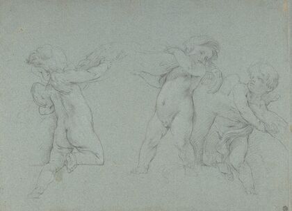 Putti Supporting a Garland