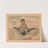 Putto lecące na jaskółce (1897) by Hans Thoma