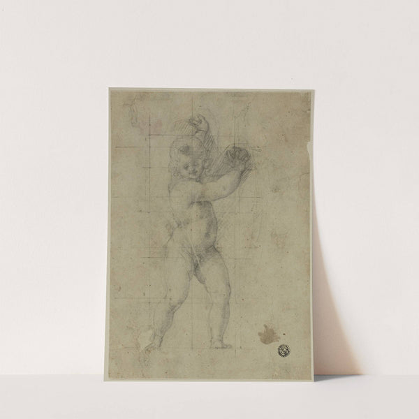 Putto with Raised Arms by Cristoforo Roncalli