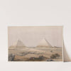 Pyramids of Geezeh [Giza]. (1846-1849) by David Roberts