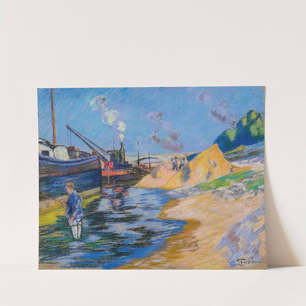 Quai de la Seine à Paris, la Sablière (circa 1885) by Armand Guillaumin