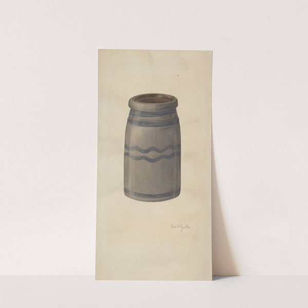 Quart Stoneware Preserving Jar (c. 1941) by George V. Vezolles
