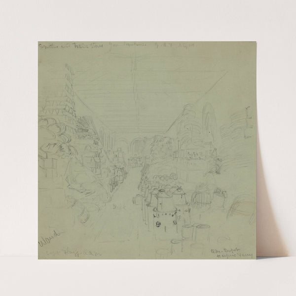 Quarter. Master’s. Depot Harpers Ferry (1860-1865) by Alfred Rudolph Waud