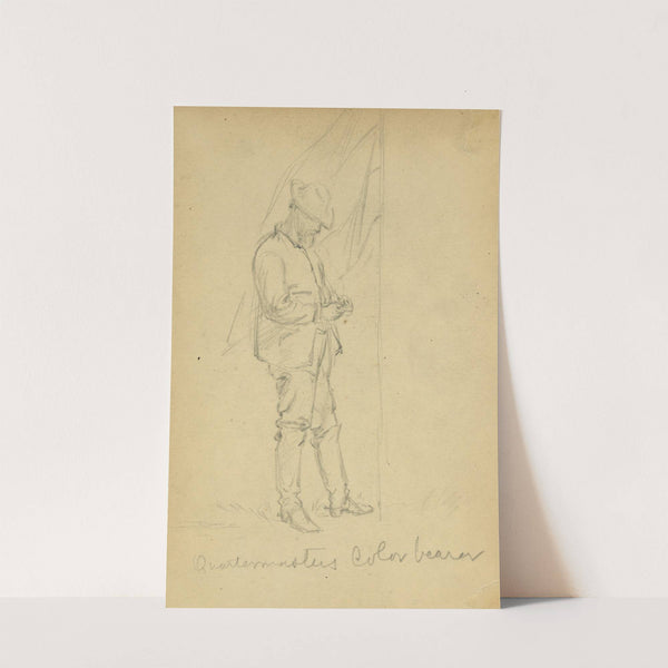 Quartermasters Color bearer by Alfred Rudolph Waud
