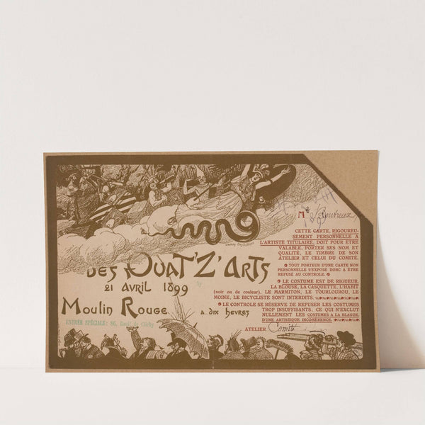 Quat’Z’Arts, 21 Avril 1899 au Moulin Rouge (1899) by Henri Jules Ferdinand Bellery-Defonaines
