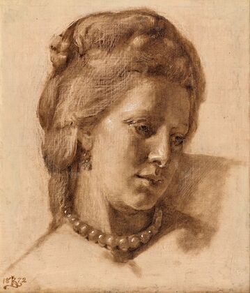 Queen Caroline Mathilda (study for the 1873 work; Scene from Christian VII’s Court)