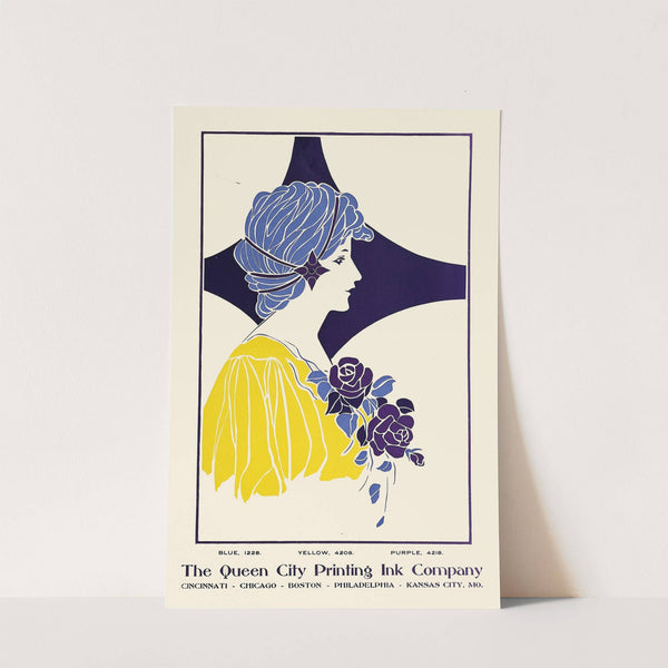 Queen City Ink, Blue,Yellow,Purple by Anonymous