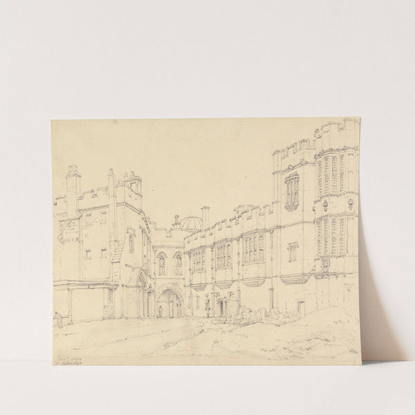 Queen Elizabeth&#039;s Gallery and Black Prince&#039;s Gate, Windsor by Henry Edridge